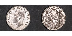 50 Cent Canada Argent George VI (1895-1952)