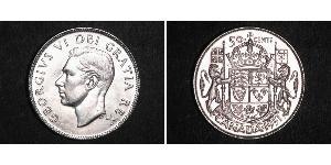 50 Cent Canada Argent George VI (1895-1952)