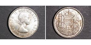 50 Cent Canada Argent Elizabeth II (1926-2022)