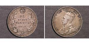 50 Cent Canada Argent George V (1865-1936)