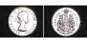 50 Cent Canada Argent Elizabeth II (1926-2022)