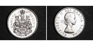 50 Cent Canada Argent Elizabeth II (1926-2022)