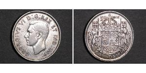 50 Cent Canada Argent George VI (1895-1952)