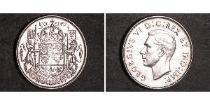 50 Cent Canada Argent George VI (1895-1952)