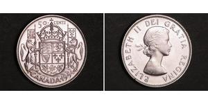 50 Cent Canada Argent Elizabeth II (1926-2022)