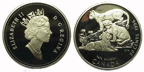 50 Cent Canada Argent Elizabeth II (1926-2022)