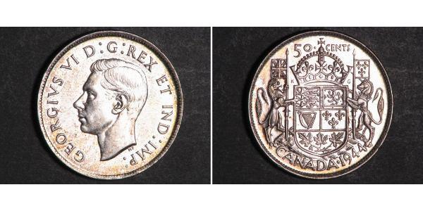 50 Cent Canada Argent George VI (1895-1952)