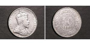 50 Cent Hong Kong Argent Édouard VII (1841-1910)