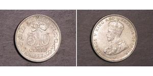 50 Cent Sri Lanka Argent George V (1865-1936)