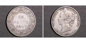 50 Cent Terre-Neuve-et-Labrador Argent Victoria (1819 - 1901)