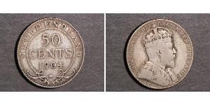 50 Cent Terre-Neuve-et-Labrador Argent Édouard VII (1841-1910)