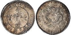 50 Cent Chine Argent/Nickel 
