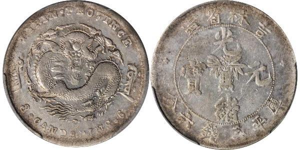 50 Cent Chine Argent/Nickel 