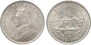 50 Cent Africa orientale Argento Giorgio V (1865-1936)