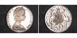 50 Cent Australia (1939 - ) Argento Elisabetta II (1926-2022)