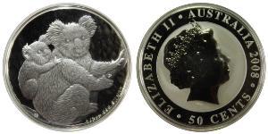 50 Cent Australia (1939 - ) Argento Elisabetta II (1926-2022)