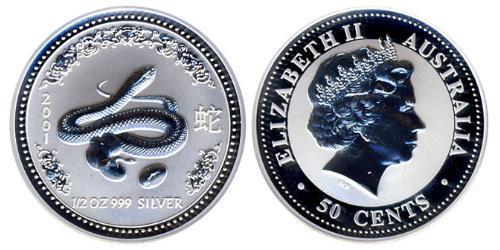50 Cent Australia (1939 - ) Argento 