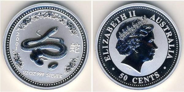 50 Cent Australia (1939 - ) Argento 