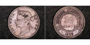 50 Cent British Honduras (1862-1981) Argento Vittoria (1819 - 1901)