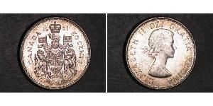 50 Cent Canada Argento Elisabetta II (1926-2022)