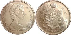 50 Cent Canada Argento Elisabetta II (1926-2022)