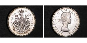 50 Cent Canada Argento Elisabetta II (1926-2022)