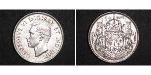 50 Cent Canada Argento Giorgio VI (1895-1952)