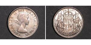 50 Cent Canada Argento Elisabetta II (1926-2022)