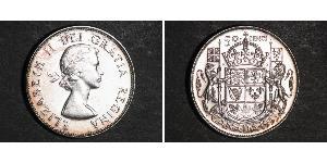 50 Cent Canada Argento Elisabetta II (1926-2022)