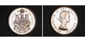 50 Cent Canada Argento Elisabetta II (1926-2022)