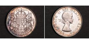 50 Cent Canada Argento Elisabetta II (1926-2022)