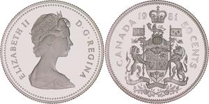 50 Cent Canada Argento Elisabetta II (1926-2022)