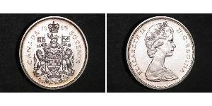 50 Cent Canada Argento Elisabetta II (1926-2022)