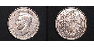 50 Cent Canada Argento Giorgio VI (1895-1952)