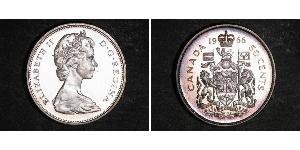 50 Cent Canada Argento Elisabetta II (1926-2022)