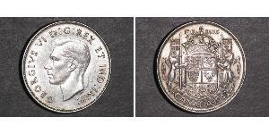 50 Cent Canada Argento Giorgio VI (1895-1952)