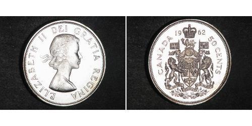 50 Cent Canada Argento Elisabetta II (1926-2022)