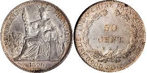 50 Cent French Indochina (1887-1954) Bronze/Nickel 