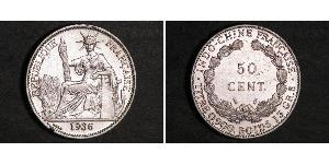 50 Cent French Indochina (1887-1954) Bronze/Nickel 