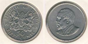 50 Cent Kenya Copper/Nickel 