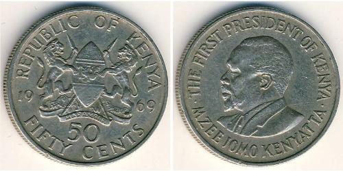 50 Cent Kenya Copper/Nickel 