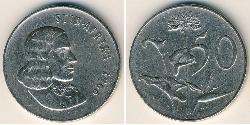 50 Cent Afrique du Sud Cuivre/Nickel 