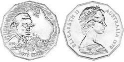 50 Cent Australie (1939 - ) Cuivre/Nickel Elizabeth II (1926-2022)