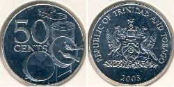 50 Cent Trinité-et-Tobago Cuivre/Nickel 