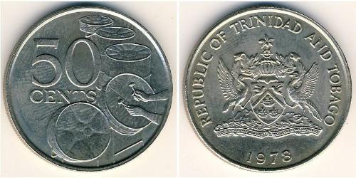 50 Cent Trinité-et-Tobago Cuivre/Nickel 