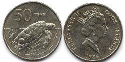 50 Cent Cookinseln Kupfer/Nickel 