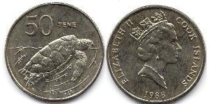 50 Cent Cookinseln Kupfer/Nickel 