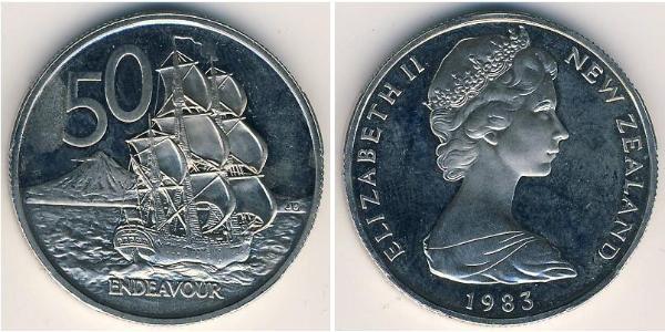 50 Cent Neuseeland Kupfer/Nickel 