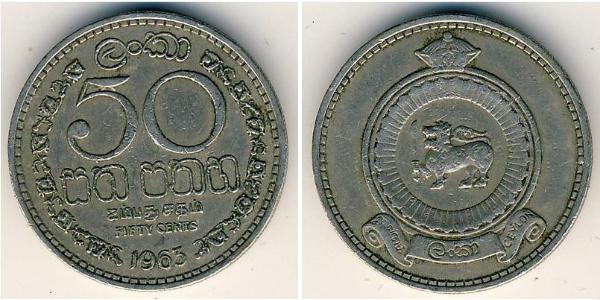 50 Cent Sri Lanka Kupfer/Nickel 