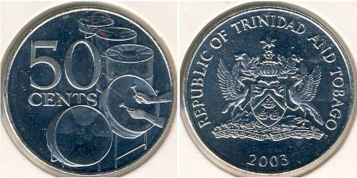 50 Cent Trinidad und Tobago Kupfer/Nickel 